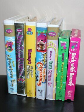 vintage❤️7 x Barney & Friends VHS video tapes Barney The Purple Dinosaur